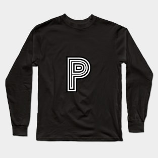 Letter P Long Sleeve T-Shirt